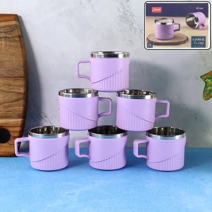 Apex Sturdy Tea Coffee Cup - (6 Pc Set) - Zidbik