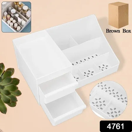 Large Capacity Desktop Cosmetic Storage Box (1 Pc Mix Color) - Zidbik