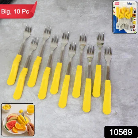 Supermom Premium Stainless Steel Big Fork (6 Pc Set) - Zidbik
