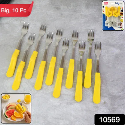 Supermom Premium Stainless Steel Big Fork (6 Pc Set) - Zidbik