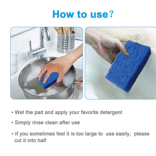 1494 Kitchen Scrubber Pads For Utensilstiles Cleaning (Pack Of 4) - Zidbik