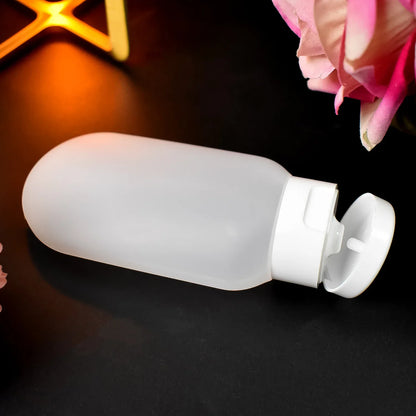 Small Plastic Travel Bottle Set Travel Shampoo And Conditioner Bottles (1 Pc 60 Ml Approx Mix Color) - Zidbik