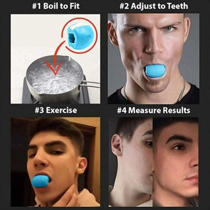 6101 V Cn Blue Jaw Exerciser Used To Gain Sharp And Chiselled Jawline Easily And Fast. - Zidbik
