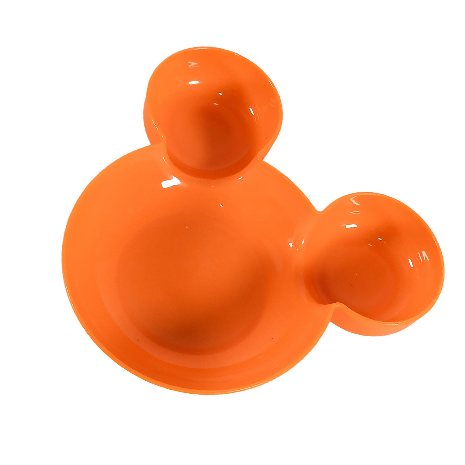 5624 Mickey Mouse Shape Plates For Kids Bpa Free  Unbreakable Childrens Food Plate Kids Bowl Fruit Plate Baby Cartoon Bowl Plate Tableware (1 Pc) - Zidbik