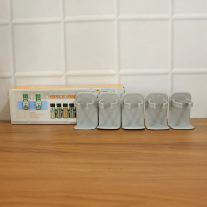 Wall-mounted Adjustable Spice Rack Organizer (1 Pc) - Zidbik