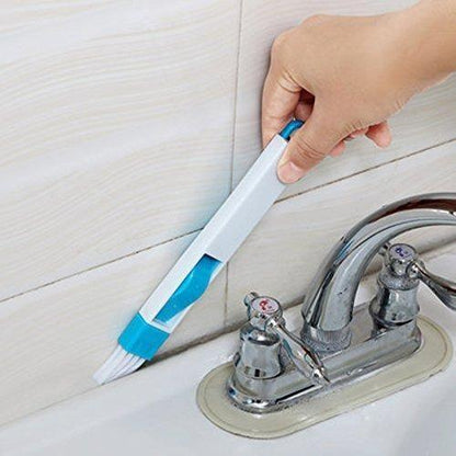 0850 2 In 1 Multi-function Plastic Window Slot Keyboard Wardrobe Dust Removal Cleaning Brush - Zidbik