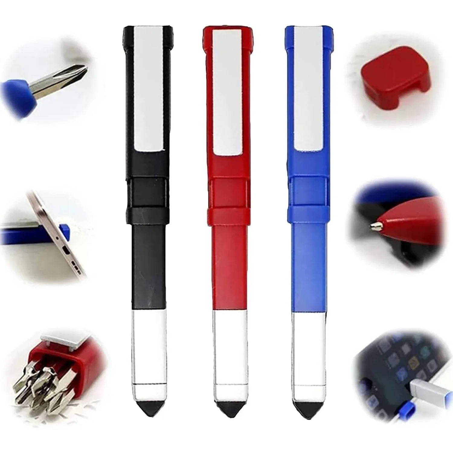 7470 Pen-shaped Phone Holder With Screwdriver Sets Multi-function Pen 4 In 1 Tech Tool Pen Portable Phone Tools With Capacitive Stylus Ball Point Pen Mobile - Zidbik