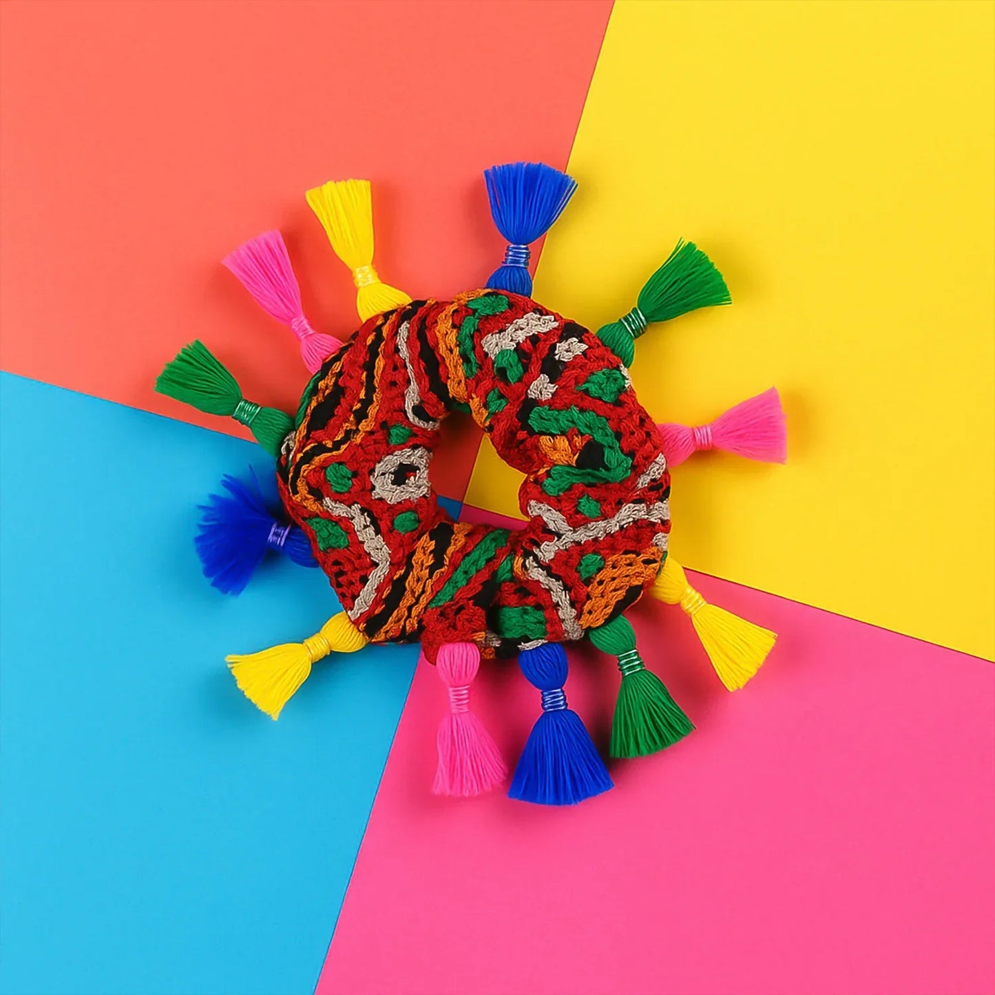 Traditional Multicolor Navratri Hair Bun (1 Pc) - Zidbik