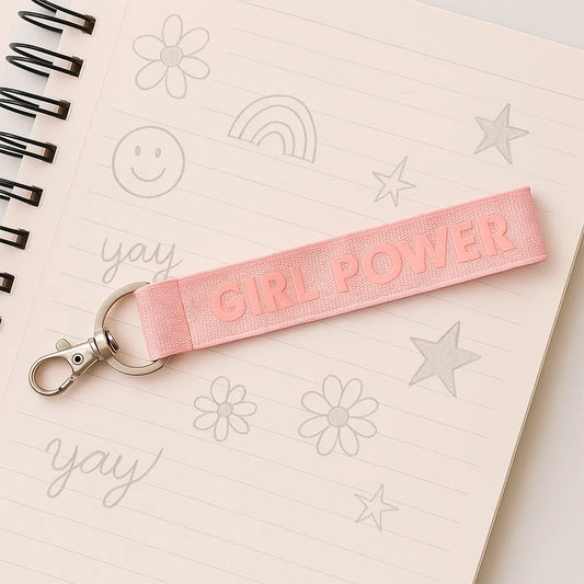 Fabric Ribbon Keychain (1 Pc Mix Color) - Zidbik