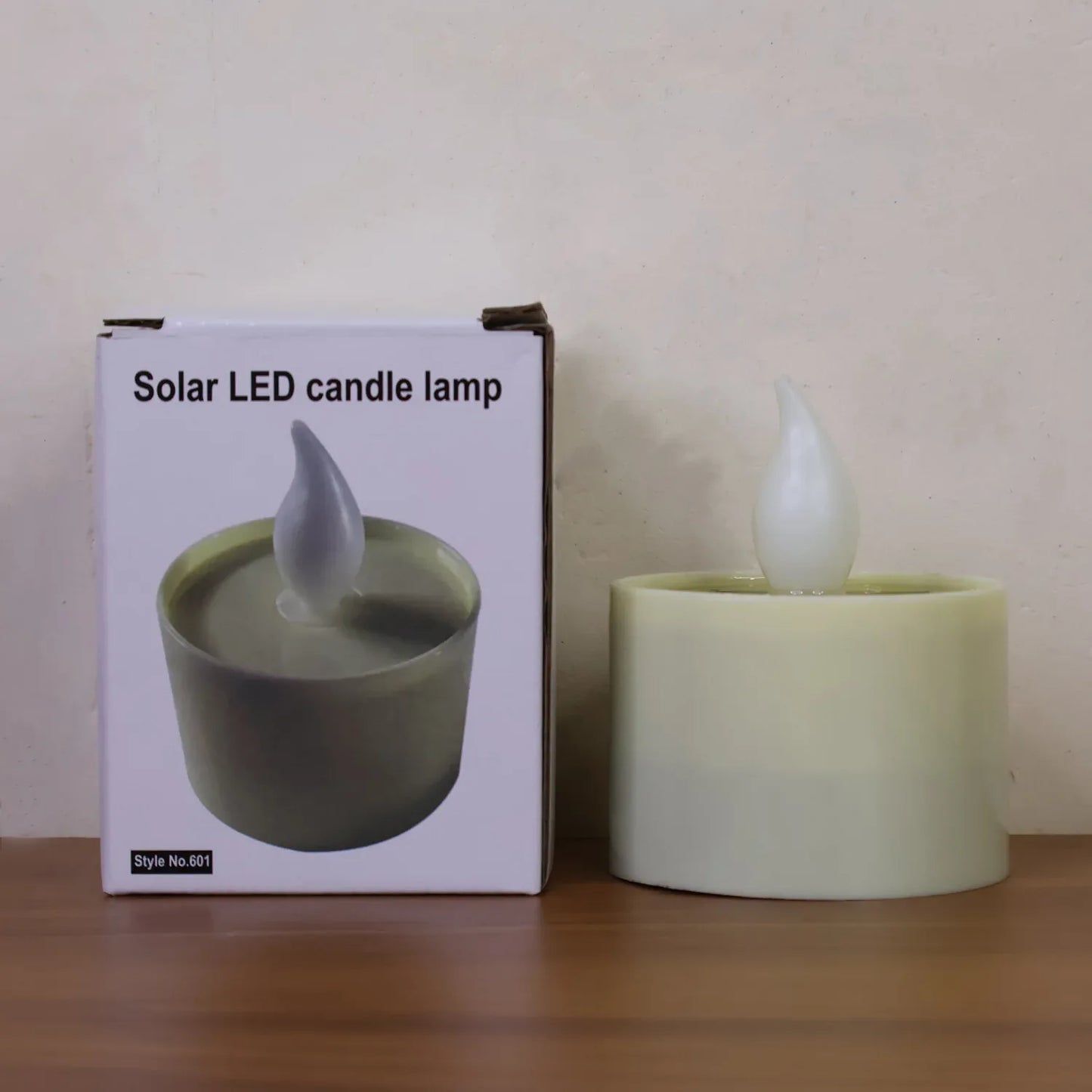 Solar Powered Led Flameless Candle Light (1 Pc) - Zidbik