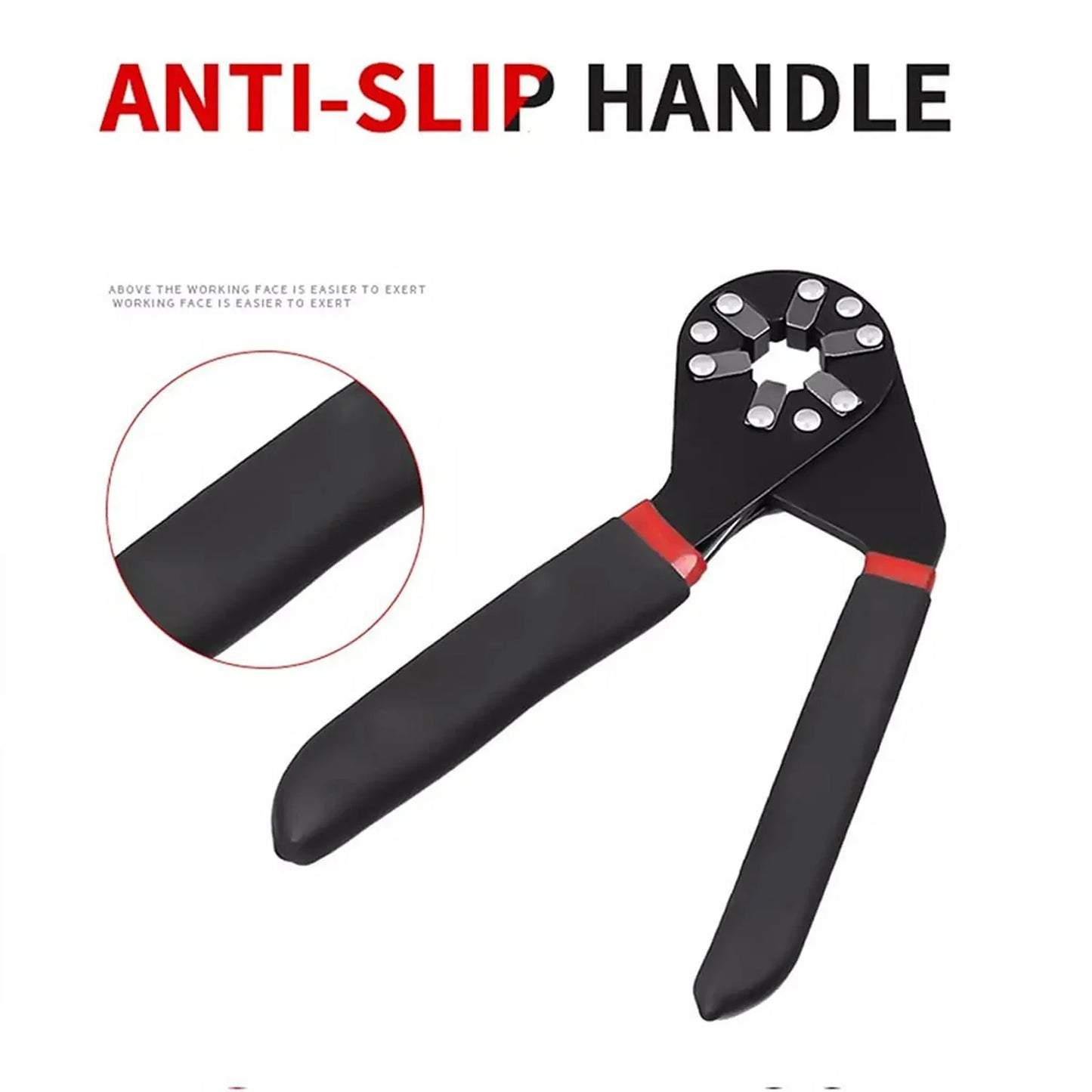9062 Multi-function Hexagon Universal Wrench Adjustable Bionic Plier Spanner Repair Hand Tool (Small) Single Sided Bionic Wrench Household Repairing Wrench Hand Tool - Zidbik