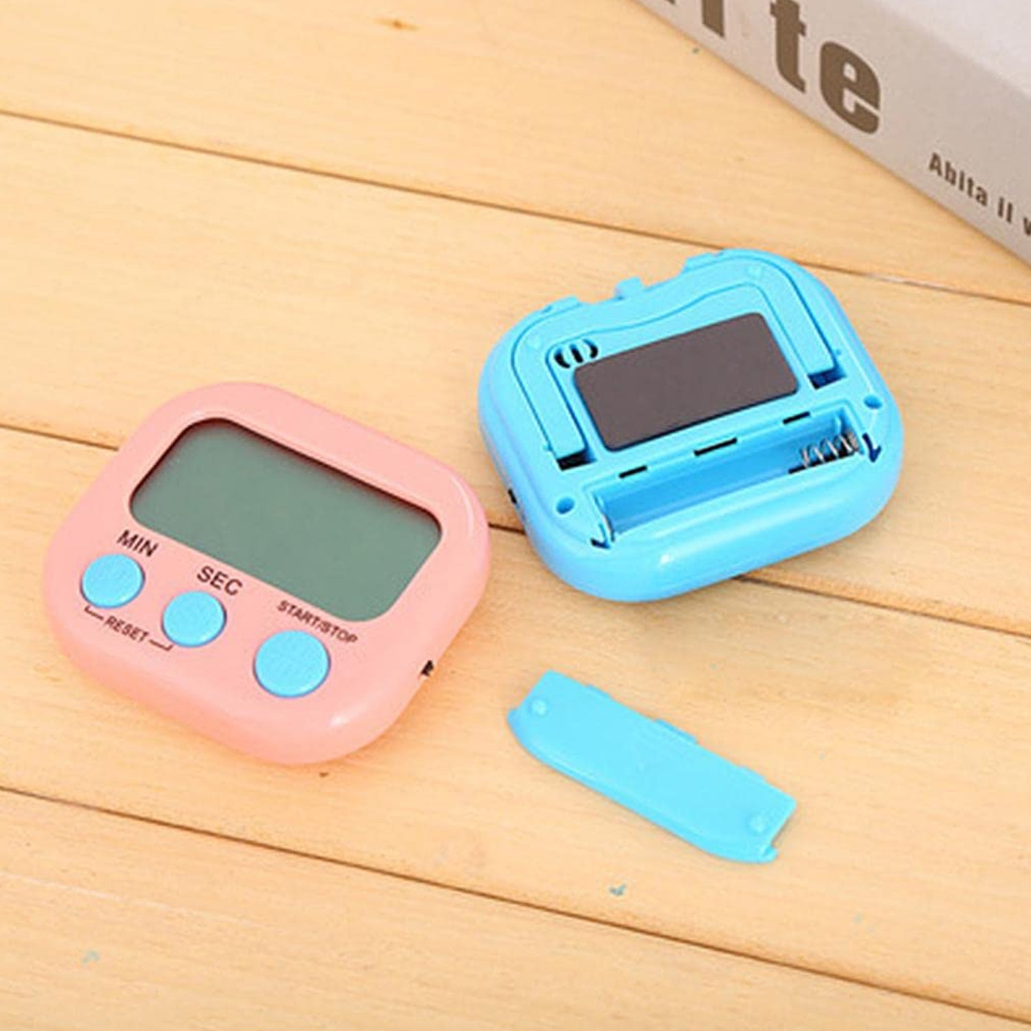 1540 Digital Kitchen Timer Clear Big Digits 0-99 Min For Cooking Office Clock - Zidbik