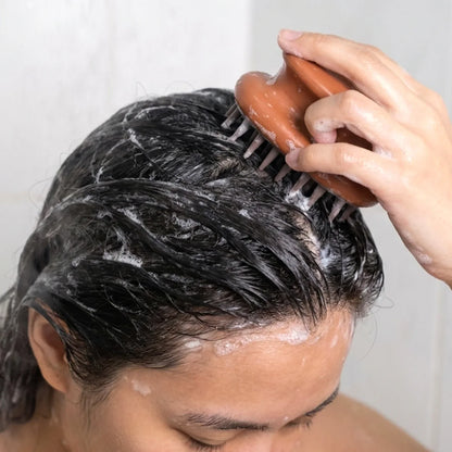 Manual Scalp Massage Shampoo Brush (1 Pc) - Zidbik