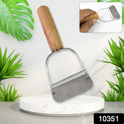 Wooden Handle Metal Vegetable Cutter Peeler Slicer (1 Pc) - Zidbik