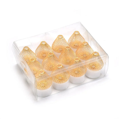 6551 12pcs Flameless And Smokeless Decorative Candles Acrylic Led Tea Light Candle For Gifting House Light For Balcony Room Birthday Christmas Festival Events Decor Candles (12 Pieces) - Zidbik