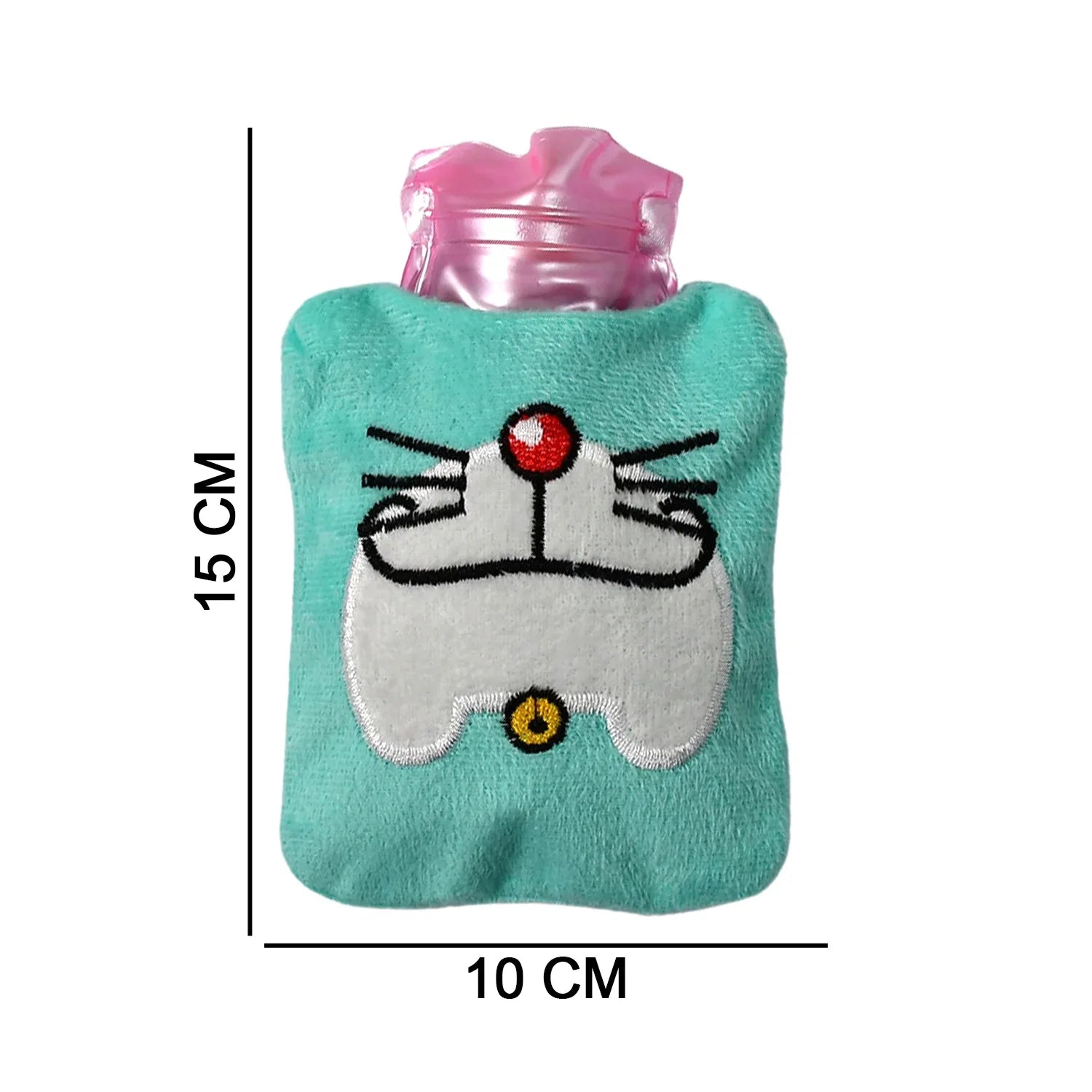 6529 Doremon Cartoon Small Hot Water Bag With Cover For Pain Relief Neck Shoulder Pain And Hand Feet Warmer Menstrual Cramps. - Zidbik