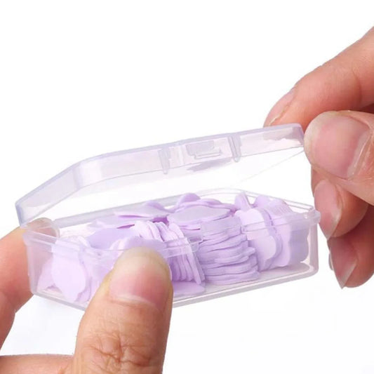 Mini Portable Travel Soap Paper Sheets Flower Shape (100 Pcs Set Approx Mix Color) - Zidbik