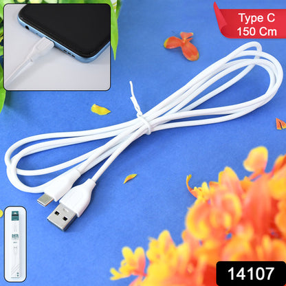 Usb To Type-c Fast Charging And Data Transfer Cable  150 Cm - Zidbik