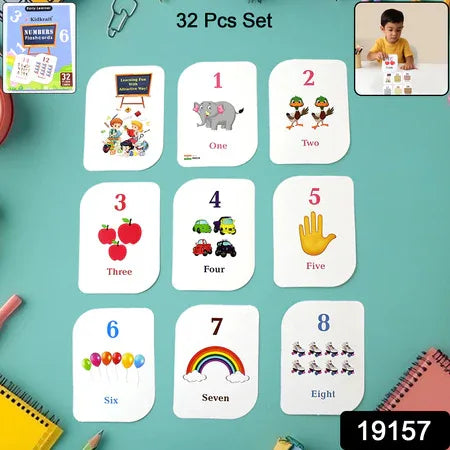 Kid Kraft Early Learner 32-piece Number Flashcard Set - Zidbik