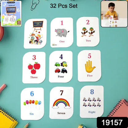 Kid Kraft Early Learner 32-piece Number Flashcard Set - Zidbik