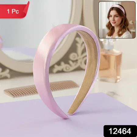 Elegant Padded Satin Finish Hairband (1 Pc) - Zidbik