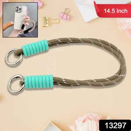 Multipurpose Two Sided Adjustable Hand Wrist Strap Lanyardwith Cellphone Phone Strap (1 Pc  14.5 Inch  Multicolor) - Zidbik