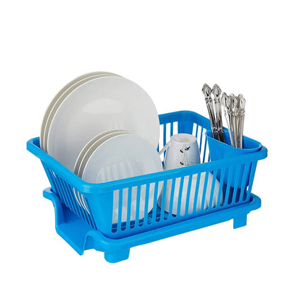 0658 Plastic Sink Dish Drainer Drying Rack (With Brown Box) - Zidbik