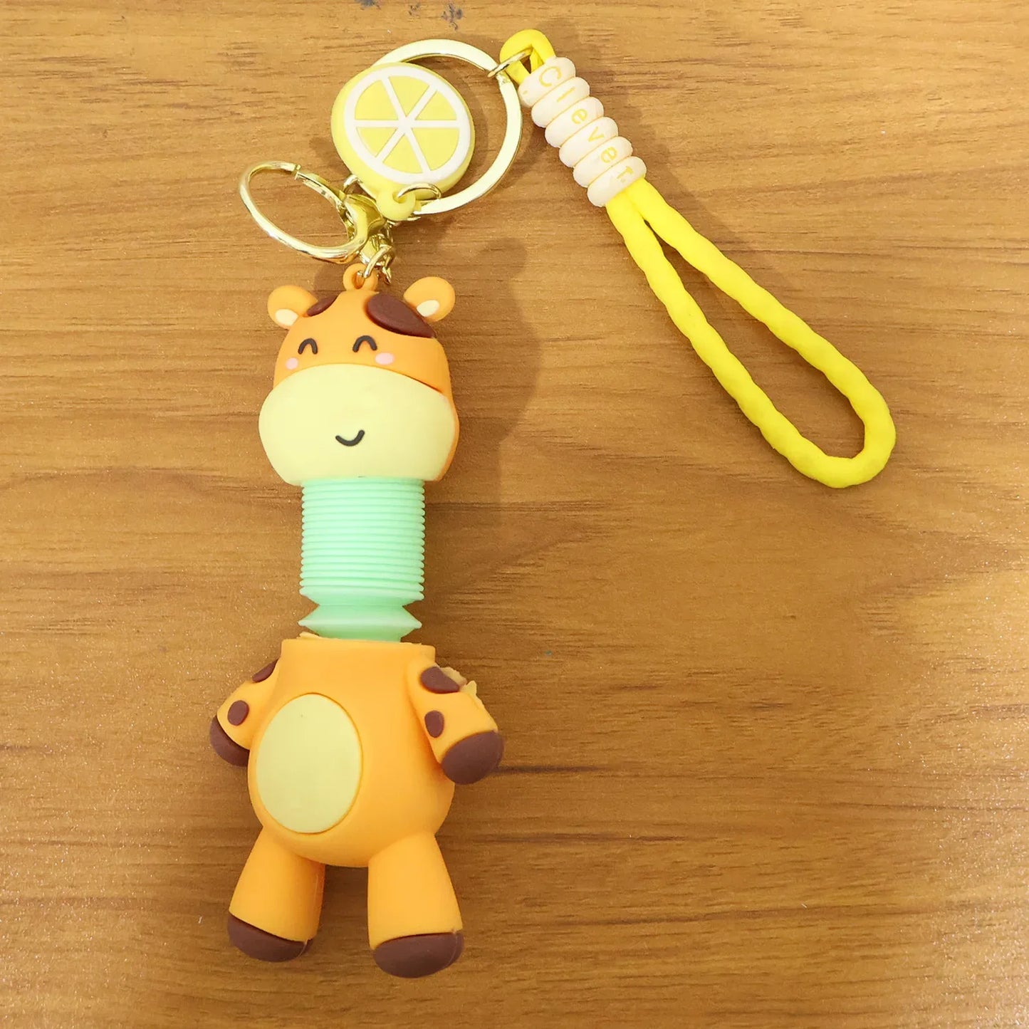 Cute Giraffe Cartoon Keychain (1 Pc) - Zidbik