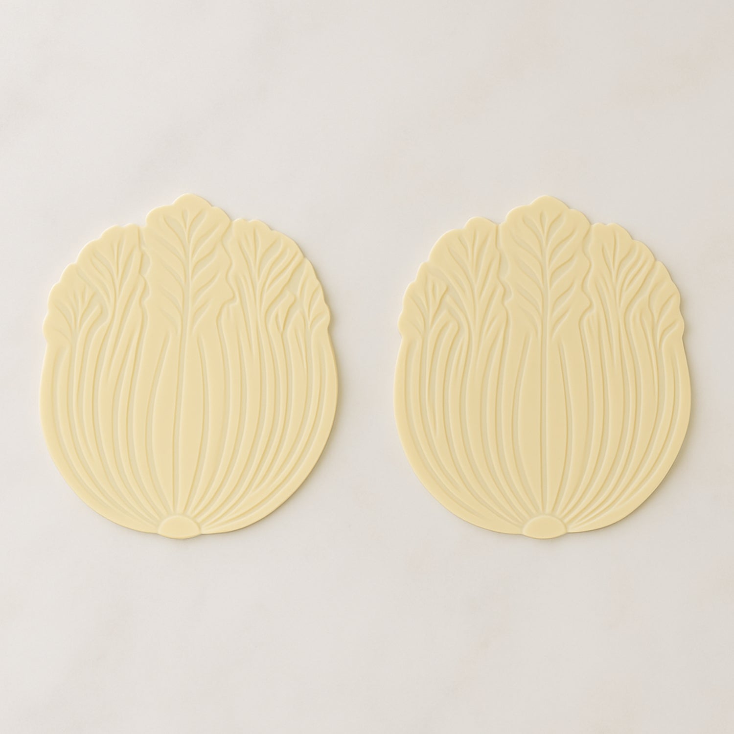 Silicone Leaf Design Coaster Set (2 Pc) - Zidbik