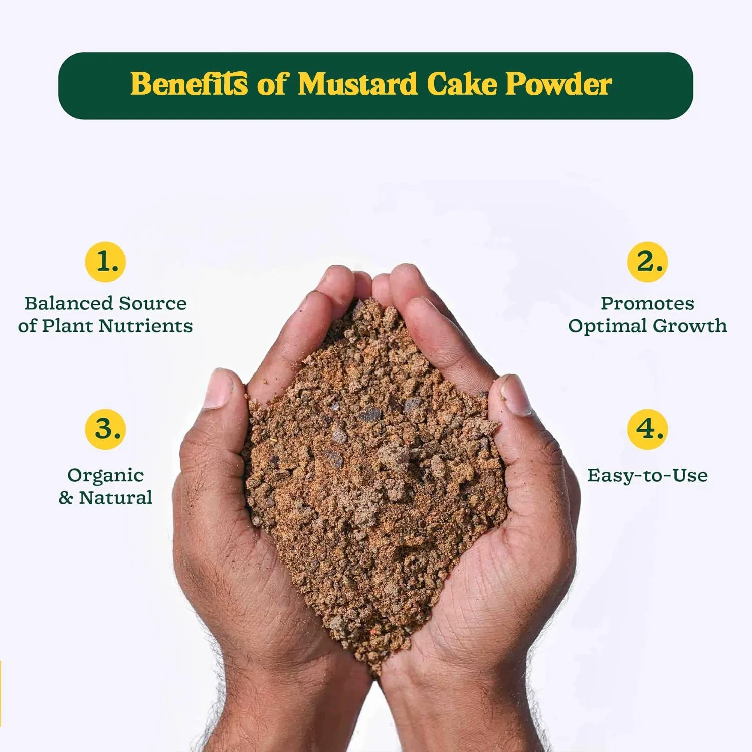 Mustard Cake Fertilizer For Plants 900gm - Zidbik