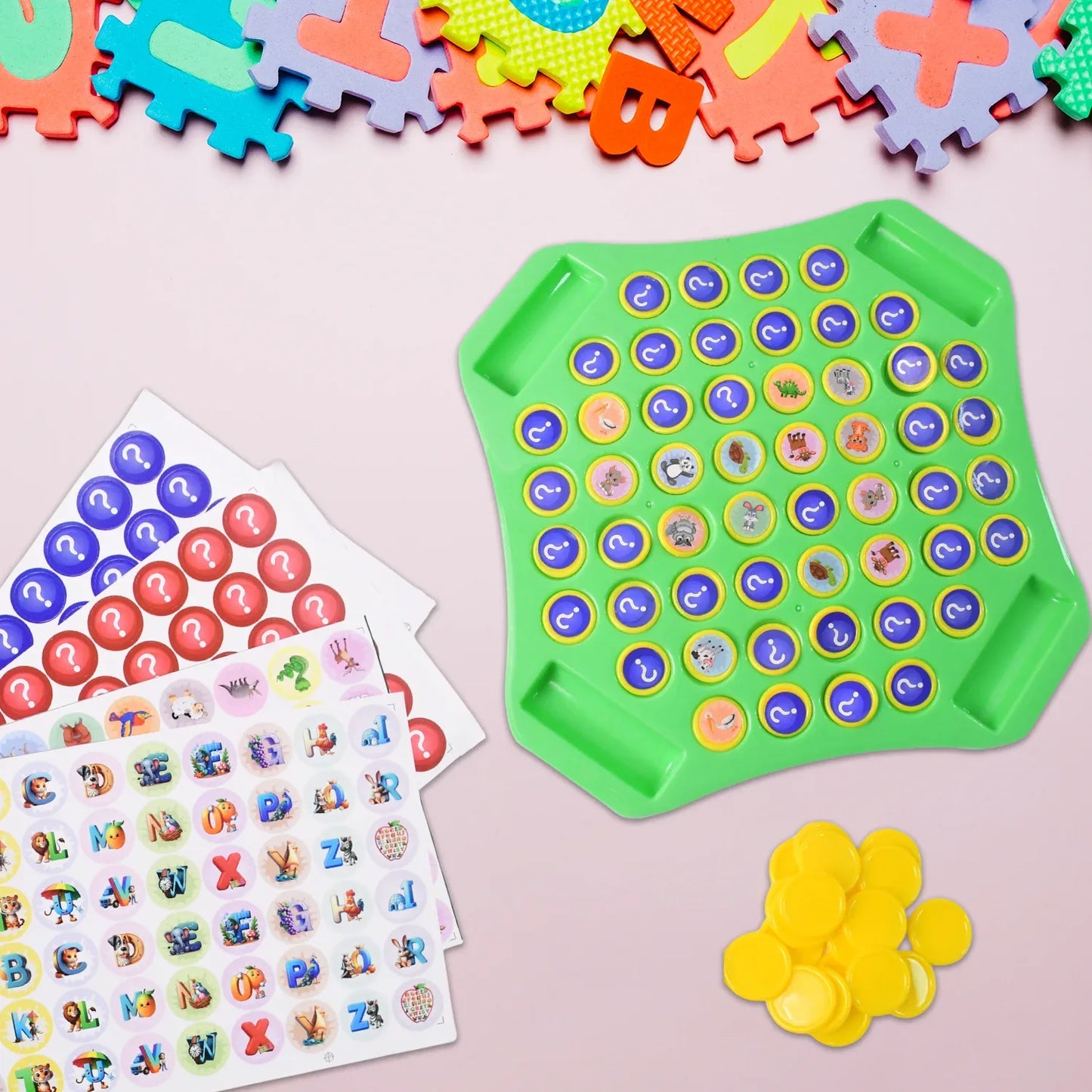 Flip Match Educational Puzzle Game Toy (1 Set) - Zidbik