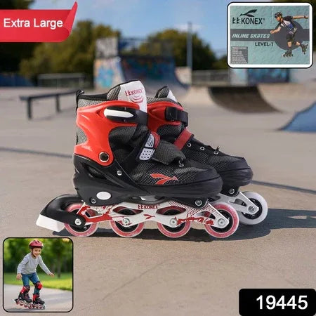 Professional Adjustable Inline Skates For Kids And Adults (Xl 1 Pair) - Zidbik