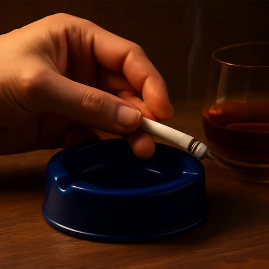 Oblivion Dark Blue Plastic +shtray (1 Pc) - Zidbik