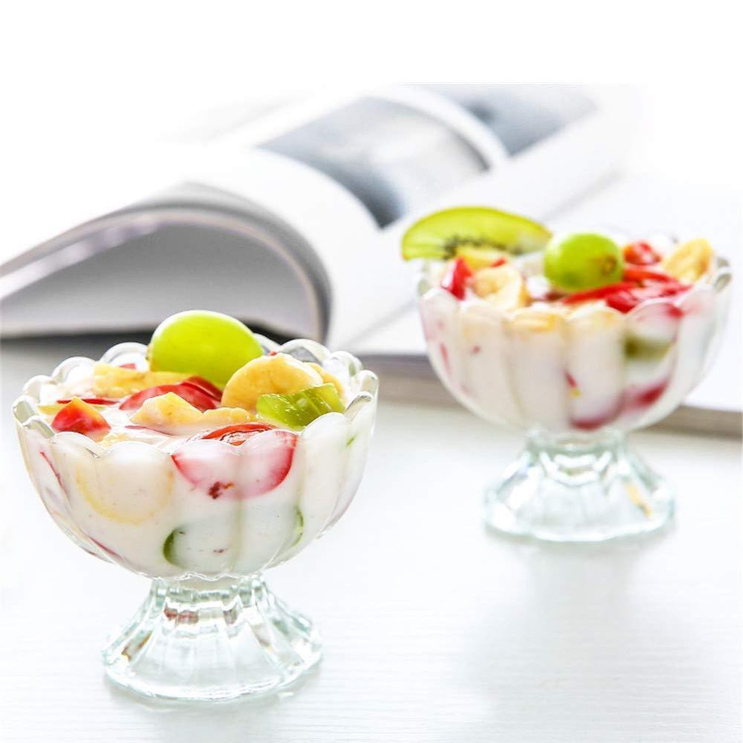 0091c Serving Dessert Bowl Ice Cream Salad Fruit Bowl - 6pcs Serving Dessert Bowl Ice Cream Salad Fruit Bowl - 6pcs - Zidbik