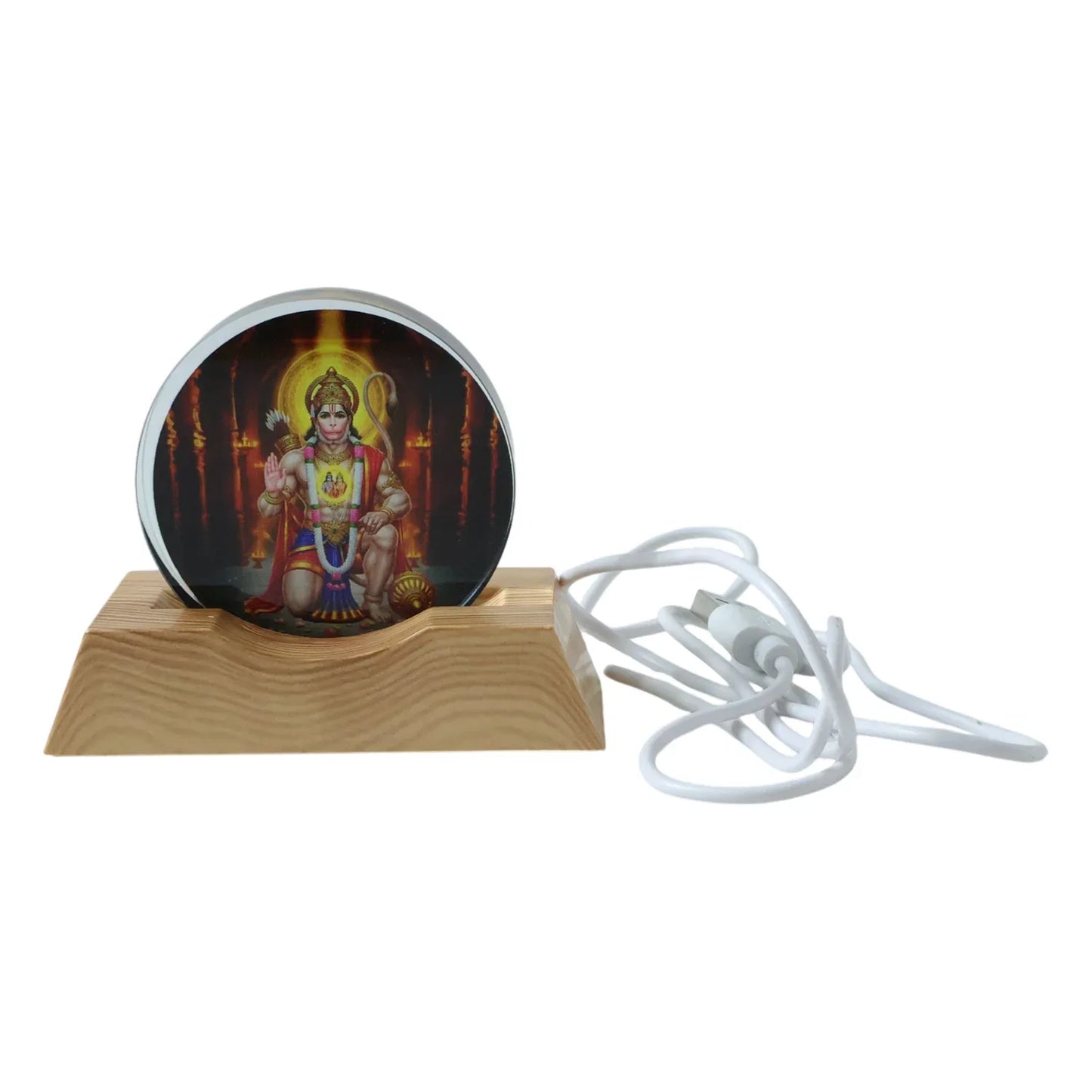 3d Creative Hanuman Ji Acrylic Led Night Lamp (1 Pc) - Zidbik