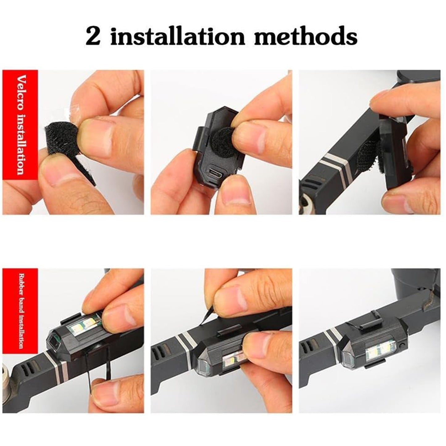 7497 Mini Led Strobe Lights Waterproof Lights Lightweight Rgb Led Lights Drone Strobe Lights Veicle Anti-collision Strobe Light Bike Motocycle Lights Usb Recharge  Multi-colors - Zidbik