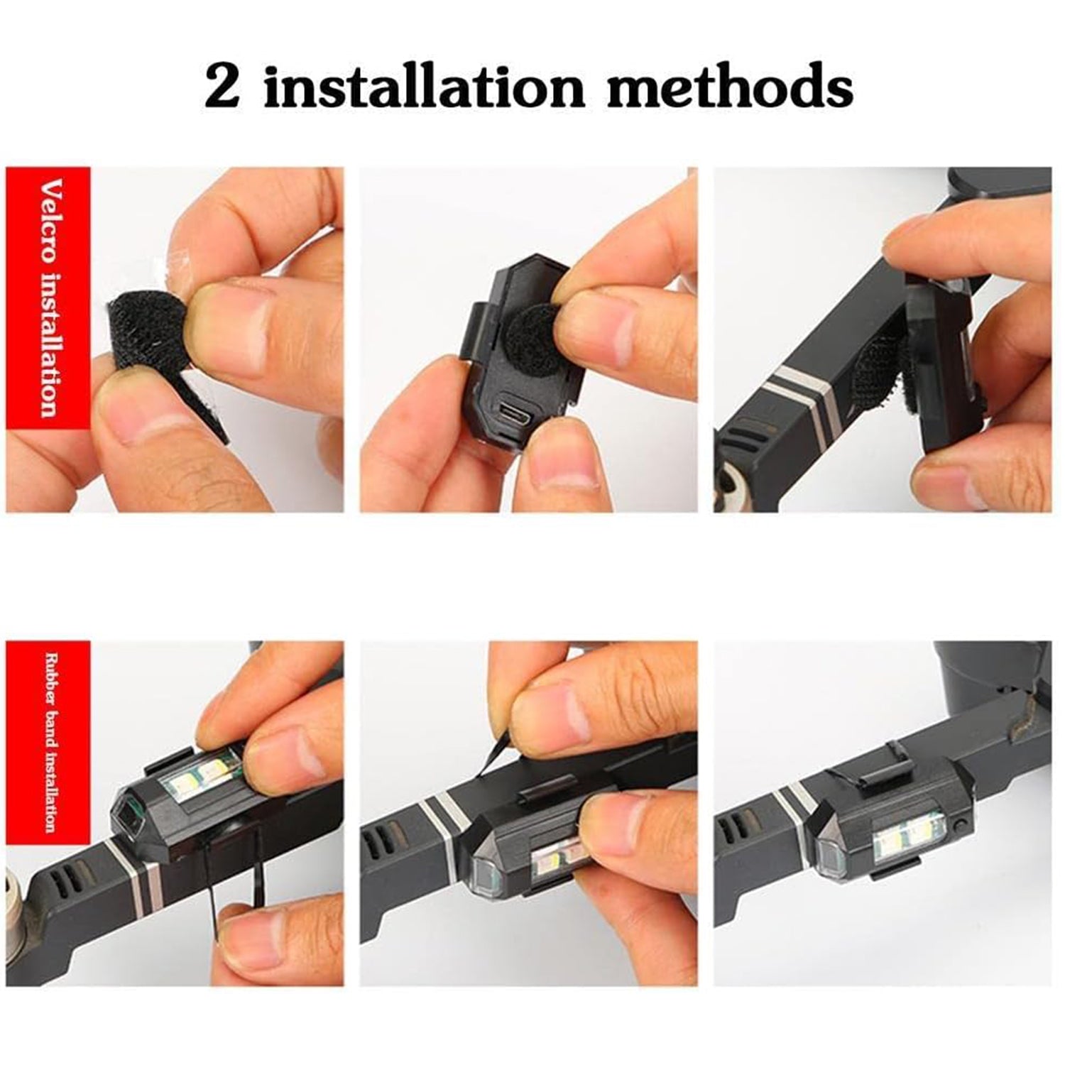 7497 Mini Led Strobe Lights Waterproof Lights Lightweight Rgb Led Lights Drone Strobe Lights Veicle Anti-collision Strobe Light Bike Motocycle Lights Usb Recharge  Multi-colors - Zidbik