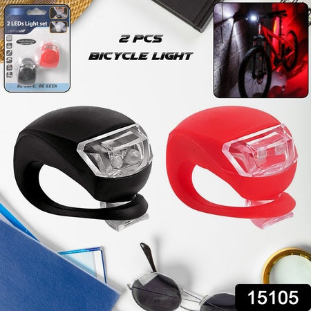 Silicone Led Bike Light Set (2 Pcs Set) - Zidbik