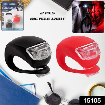 Silicone Led Bike Light Set (2 Pcs Set) - Zidbik