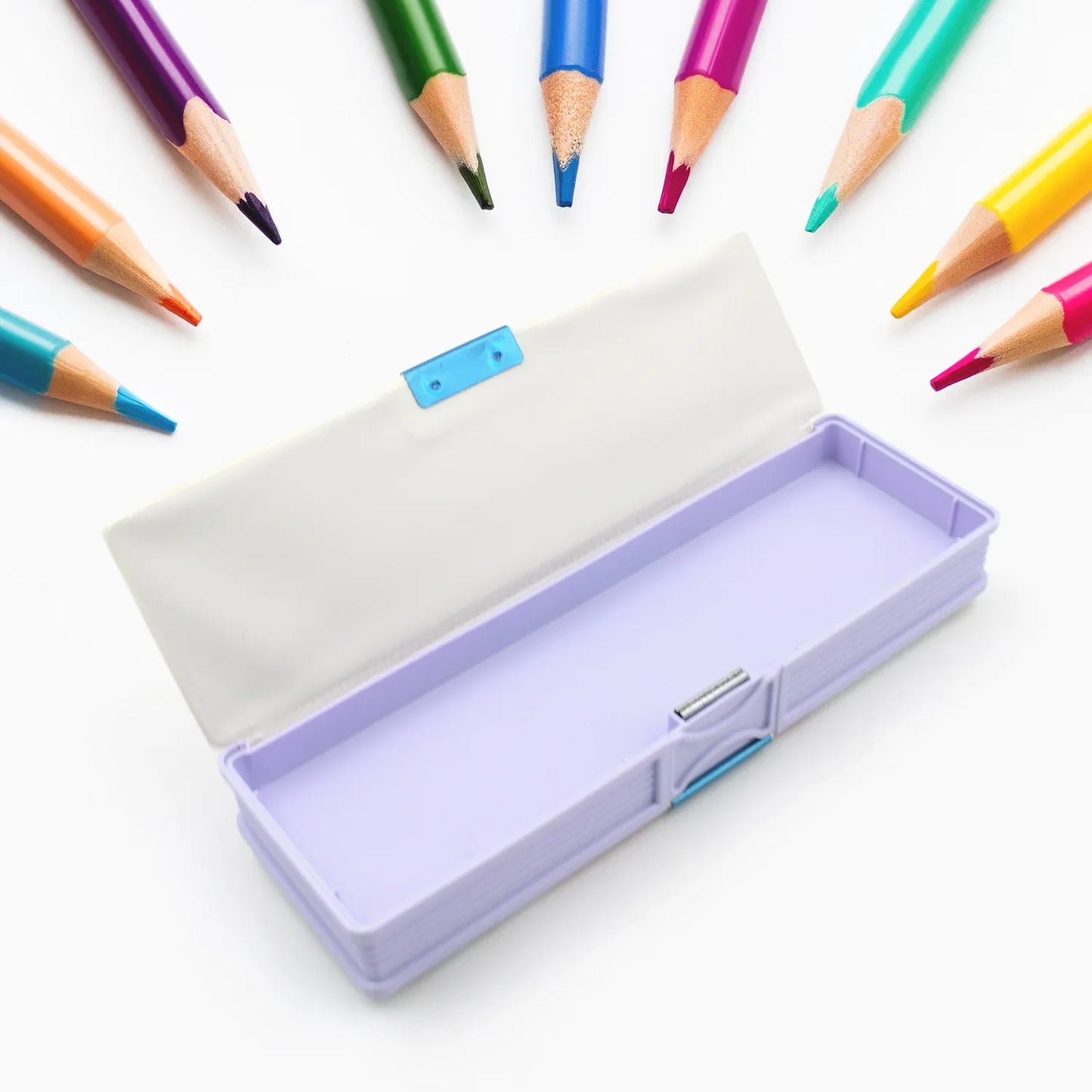 4138 Multipurpose Compass Box Plastic Double Deck Pencil Case With 2 Compartments Supplies Utility Box Storage Organizer Pencil Box For School Cartoon Printed Pencil Case For Kids Birthday Gift For Girls Boys - Zidbik