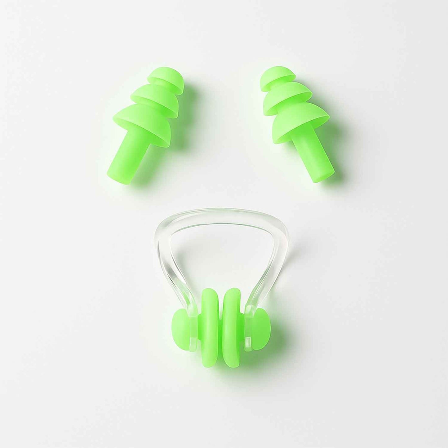 Swimming Earplugs And Nose Clip Set (3 Pc) - Zidbik