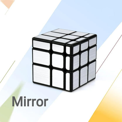 Mirror Cube 3x3 Puzzle Cube With Reflective Silver Surfaces - Zidbik