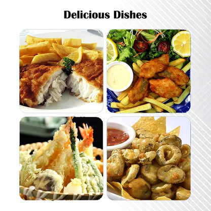 Stainless Steel Deep Fryer Basket With Long Handle (1 Pc) - Zidbik