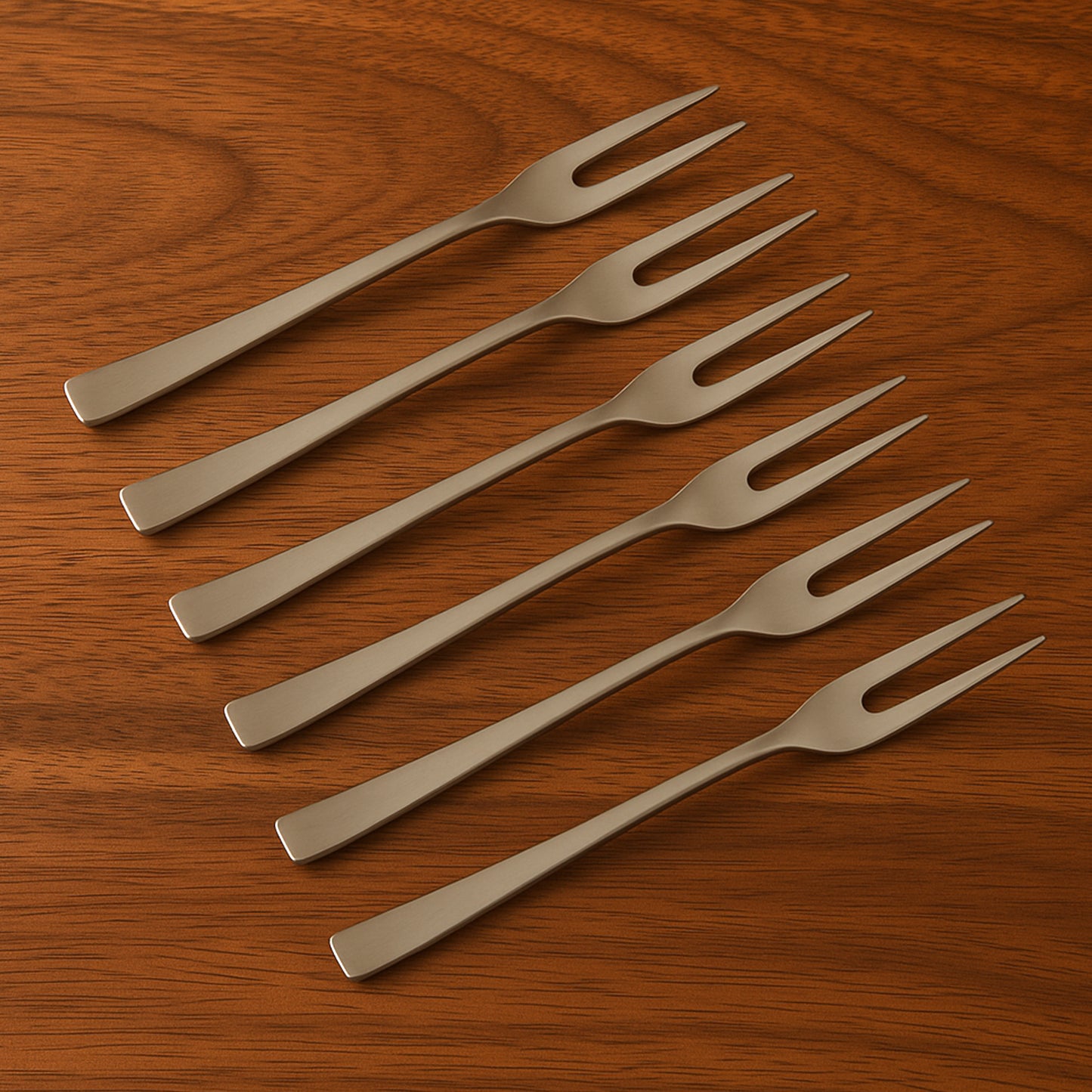 Apex 6 In 1 Stainless Steel Fruit Fork (1 Set) - Zidbik