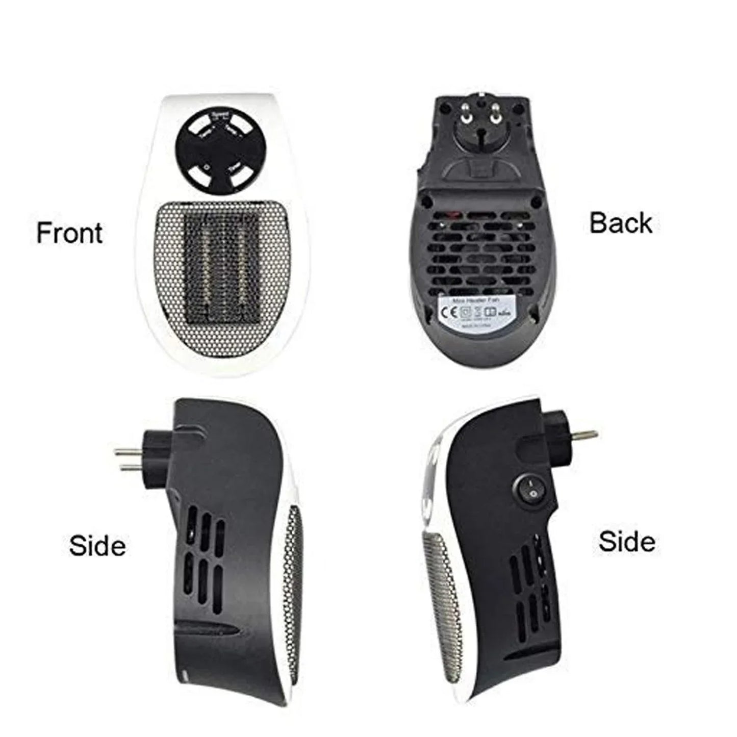 6033 Portable Electric Heater Mini Fan Heater Desktop Household - Zidbik