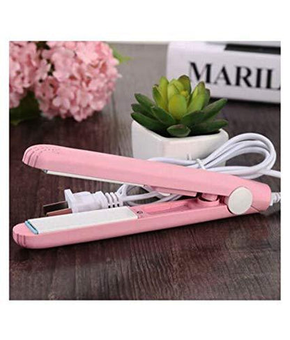 1215 Mini Portable Electronic Hair Straightener And Curler - Zidbik