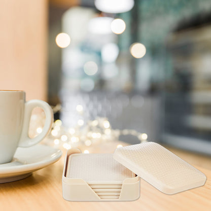 Ganesh Premium Square Coasters With Storage Box (6 Pc  Set) - Zidbik