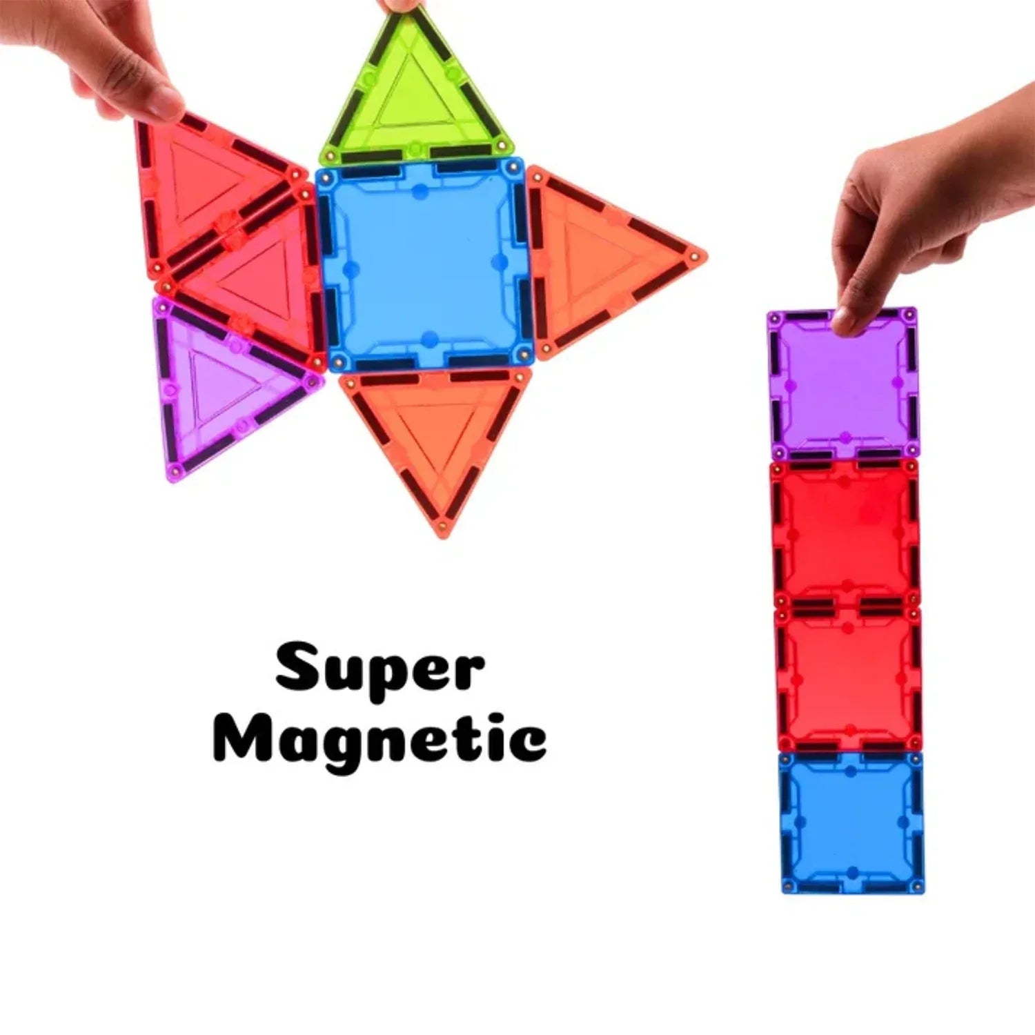 Magnetic Building Tiles - (32pc Set) - Zidbik