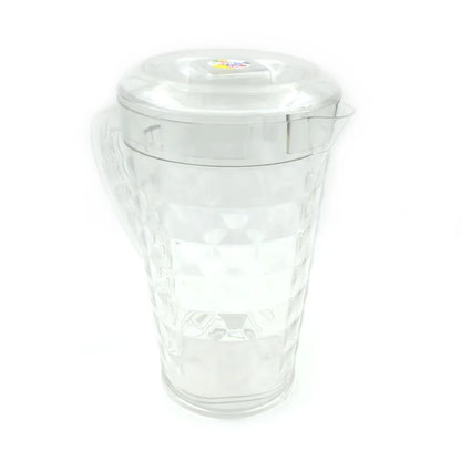 3692 Mocktail Pet Jug Plastic Jug With Lid Drinking Beverage Jag Transparent Tableware Reusable Bpa Free Plastic Water Jug For Home Use Perfect For Home Restaurants - Zidbik