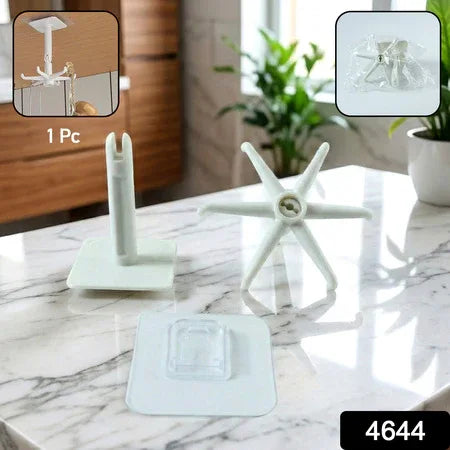 4644 360 Rotating Folding Hook Self-adhesive Waterproof Wall Mounted Hook - Zidbik